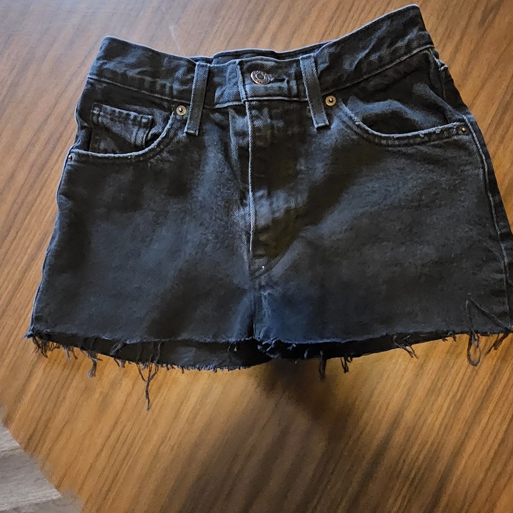 Levi's Black Denim Jean Shorts